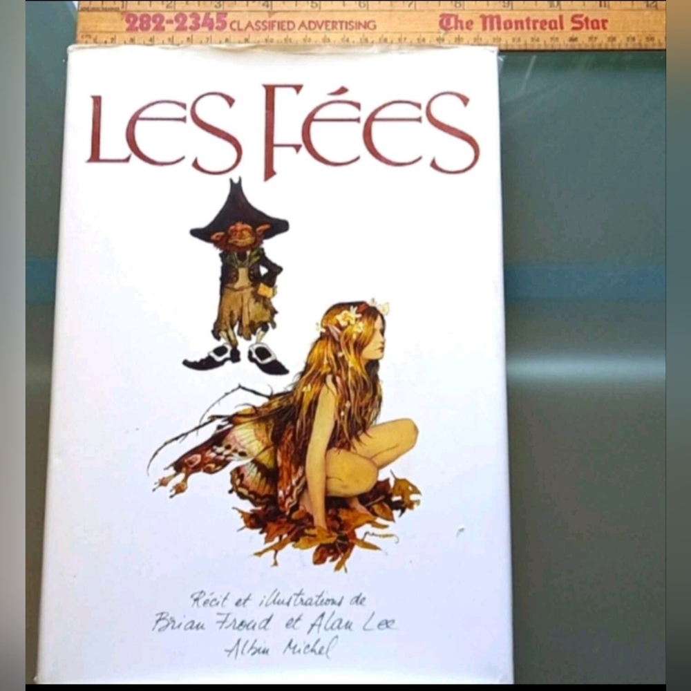 Vintage Book on Faeries in French, Les Fées